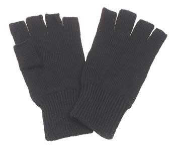 Купить Max-Fuchs Трикотажные перчатки, без пальцев, черные