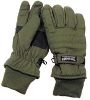 Перчатки, "Thinsulate", с манжетами, OD green