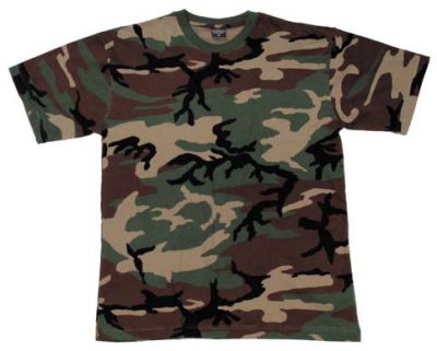 Купить Max-Fuchs Детская футболка милитари с коротким рукавом, woodland