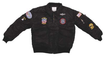 Купить Max-Fuchs US детская куртка pilot jacket CWU, черная