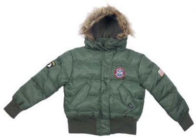 Купить Max-Fuchs US детская куртка "Аляска" polar jacket N2B, зелёная