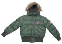 US детская куртка "Аляска" polar jacket N2B, зелёная