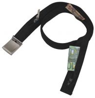 Ремень с карманом для ключей, денег и пр. ширина 4 см, черный