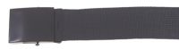 Ремень Web belt с черной металлической пряжкой 45 мм, черный