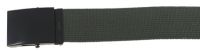 Ремень Web belt с черной металлической пряжкой 45 мм, OD green