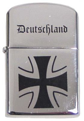 Купить Max-Fuchs Зажигалка с защитой от ветра "Deutschland", хром полированный