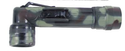 Купить Max-Fuchs Армейский угловой фонарь со сменными светофильтрами, камуфляж woodland, 170 мм