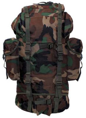 Купить Max-Fuchs Военный рюкзак 65 литров, камуфляж woodland