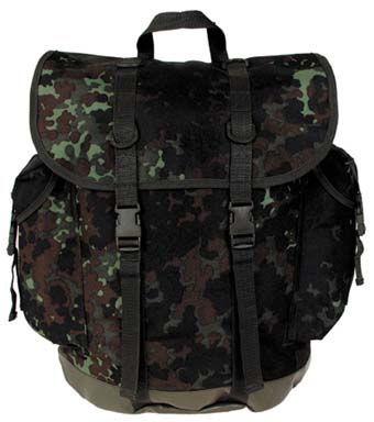 Купить Max-Fuchs Горный военный рюкзак бундесвер 30 литров, камуфляж flecktarn