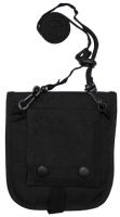 Нагрудная сумка с карманом для мобильного телефона, 16 х 14 см, черная