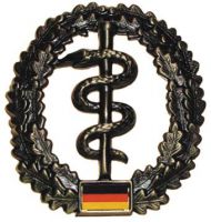 Нашивка на армейский берет бундесвер BW, "Sanitäter"