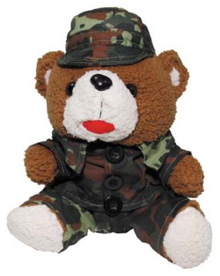 Купить Max-Fuchs Медвежонок Тедди в камуфляжном костюме бундесвер, 28 см