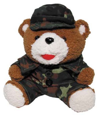 Купить Max-Fuchs Медвежонок Тедди в камуфляжном костюме бундесвер, 22 см