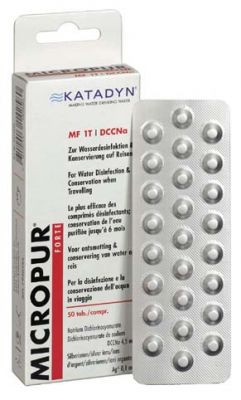 Купить Max-Fuchs Таблетки для обезараживания воды Katadyn, "Micropur Forte MF 1T", 50 таблеток