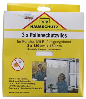 Купить Сетка с защитой от пыльцы, пыли и сажи "Wip", 130x150 см, белая - 3 шт.