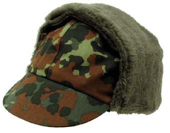 Купить Max-Fuchs Армейская оригинальная зимняя шапка Бундесвер, BW camo