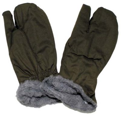 Купить Max-Fuchs Перчатки Чехия/Словакия, M55, оливковый, с утеплением, 3 пальца