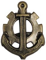 Металлический значок "ВМФ" Чехия/Словакия, бронза, с хранения 