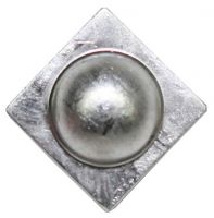  Металлический значок Чехия/Словакия, цвет: серебряный, с хранения