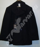 Черное мужское пальто US 70 % шерсть, 30 % вискоза